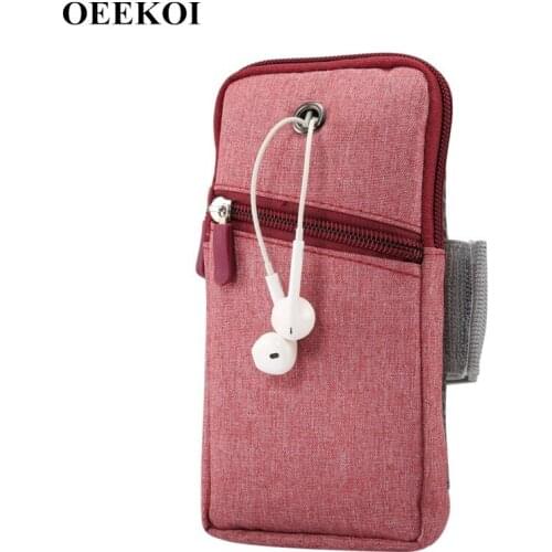 OEEKOI Universal Outdoor Sports Armband Phone Bag for Moto E5 Cruise/Z3 Play/1S/E5 Play/E5/G6 Play/G6/Z 2018/G5S Plus/Z2 Force