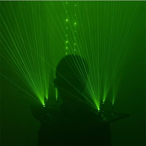 M65 Party robot men laser light costumes led dj wears show laser men projector green laser beams vest bar performance shoulder