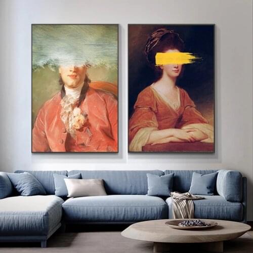 Retro Funny Makeover for Men and Women Wall Art Canvas Painting Nordic Posters and Prints Wall Pictures for Living Bedroom Decor