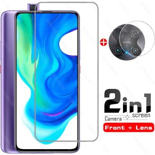 2 in 1 glass for xiaomi poco f2 x3 pro m3 x3 camera lens screen protector protective glass for xiaomi poco x3 pro f3 m3 glass