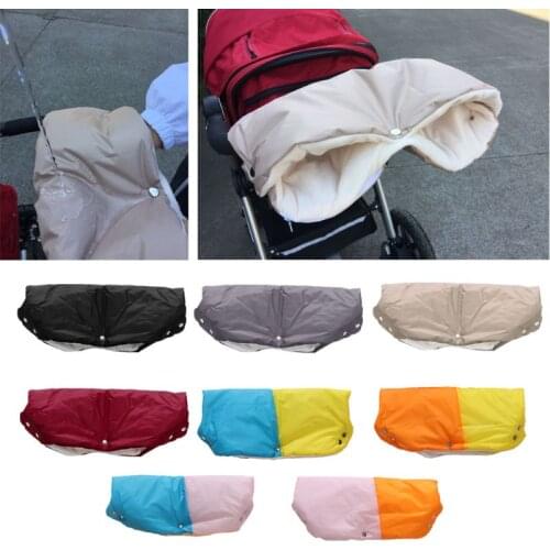 Winter Warm Hand Warmer USB Electric Heater Plush Stroller Gloves Pushchair Hand Muff Waterproof Pram Mitten Buggy Clutch Cart
