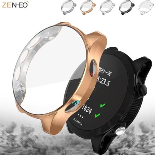Ultra-Slim Clear Plating TPU Protector Case for Garmin Forerunner 945/935 Smart watch Anti-scratch Shockproof Protector Shell