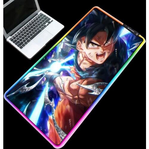 XGZ Anime Large Game Player RGB LED Lighting Backlight USB With Line Mouse Pad Custom XXL RGB Picture Size 90X40