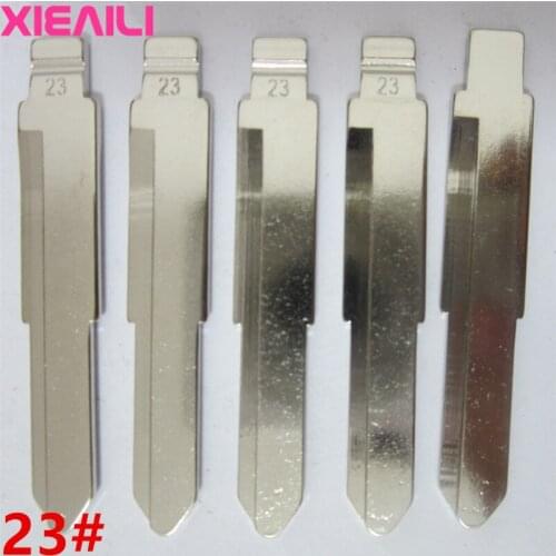 XIEAILI 50Pcs/lot 23# Metal Blank Uncut Flip KD Remote Key Blade For Suzuki Alto S188
