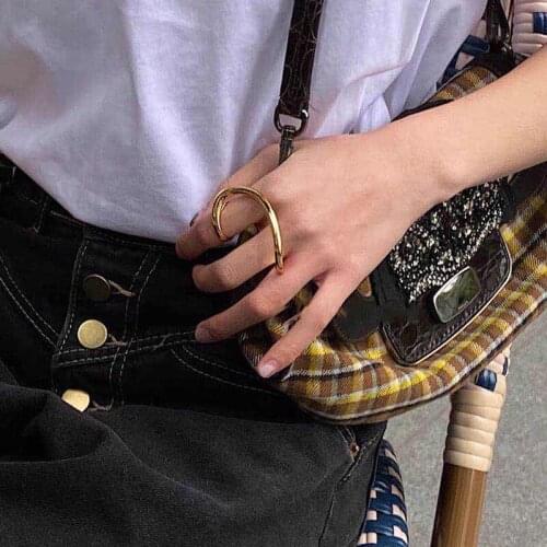 Rings for Women Fashion Exaggerated Ring Women Party Rings Gothic Hollow Joint Ring Set Punk Jewelry Anillos