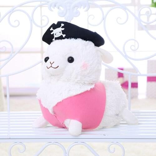 1pc 30/55cm Cute Pirate Sheep Plush Toy Stuffed Creative Alpaca Plush Doll Kids Girl Baby Birthday Christmas Gift