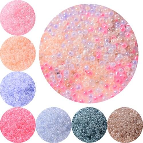1800Pcs/Lot 2mm Colorful Charm Czech Glass Seed Beads DIY Bracelet Necklace Bead For Jewelry Making Earring Necklace Accessories