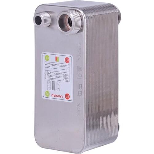 60 Plates stainless steel heat exchanger Brazed plate type water heater SUS304