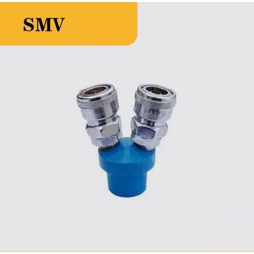 Free shipping PNEUMATIC 1/4" BSPP Female 2 Way Air Hose Quick Coupler Socket Connector SMV