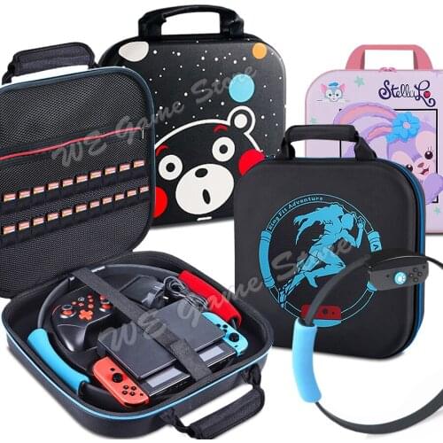Big Carrying Case For Nintendo Switch Ring Fit Adventure Game Accessories Multifunctional Fitness Ring Storage Bag Cover For NS