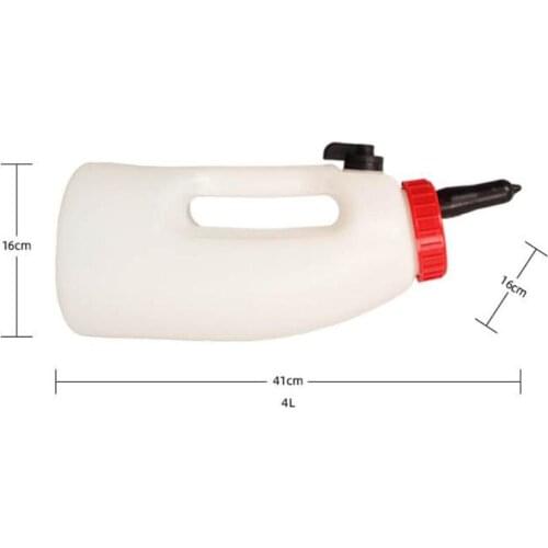4L Cow Calf Milk Feeding Bottle Adjustable Flow Detachable Nipple Feeder
