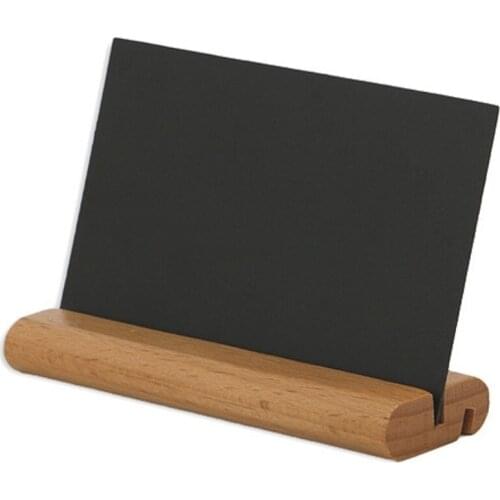 Mini Chalkboards Decorative Signs Blackboard Easel Stand Base Wooden Message Board Place Card Holder for Wedding and Party