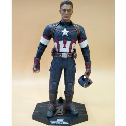 Disney Marvel Avengers Captain America 32cm Action Figure Anime Mini Decoration PVC Collection Figurine Toy model for children