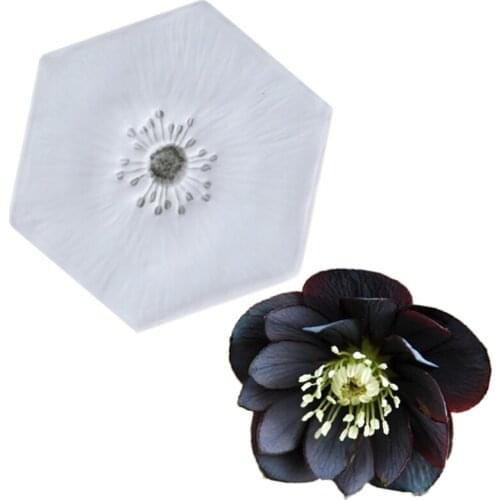 Veratrum Nigrum Stamen Molds Fondant Cakes Decorating Tool Silicone Molds Sugarcraft Chocolate Baking Tools Cakes Gumpaste Form