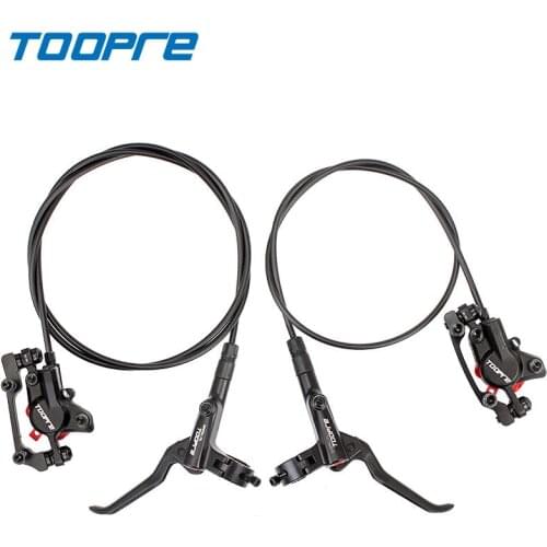TOOPRE MTB Hydraulic Disc Brake IS Post Mounting Left Front Right Rear Calipers Rotor Oil Pressure Brake Set Rotor M6100 MT200