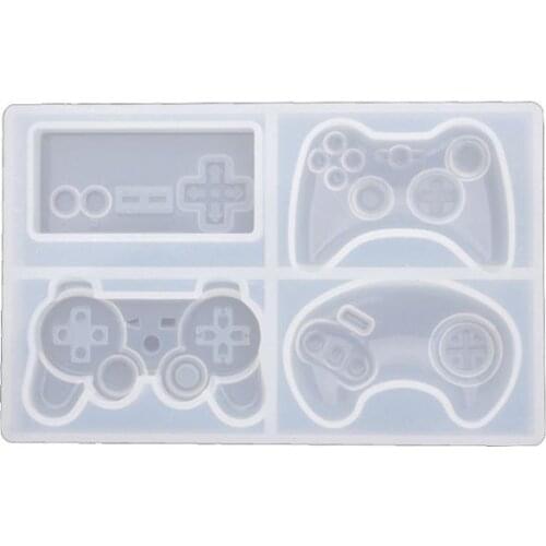 4-Styles Game Consoles Handle Pendant Silicone Resin Mold Game Controller Cake Fondant Mold Jewelry Baking Making Tools
