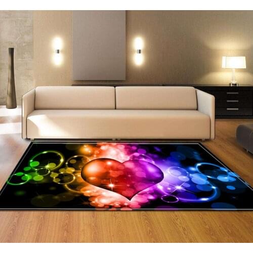 Rainbow Color Carpets, Bedroom Non-slip Carpets\floor Mats, Home Decoration Carpets And Carpets, Used In Family Living Rooms