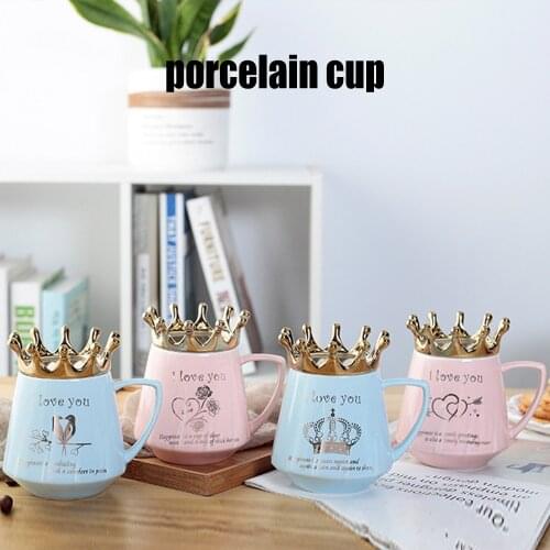Queen of Everything Mug With Crown Lid Ceramic Coffee Cup Gift for Girlfriend Wife GQ GQ