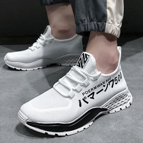 Breathable 2021 Korean mens shoes summer sports trend new casual upper shoes for men size 44 shoes