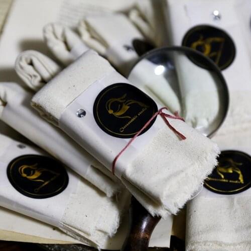 Vintage Scratch and Paste Companion A Simple Grey Cloth DIY Scrapbook Base Collage Decoration Material Cloth