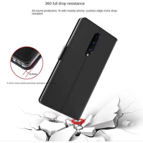 Suitable for OnePlus 8 mobile phone case wholesale card business oneplus 8 mobile phone case flip bracket anti-fall leather case