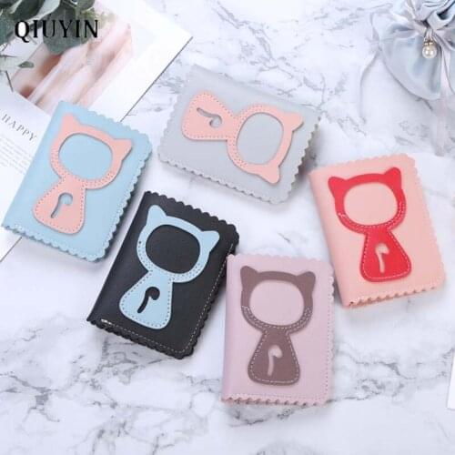 Qiuyin Luxury Brand Purse Cute Cartoon Wallet Mini Wallet Women Slim Leather Wallet Korean Wallet Money Bag Prettyzys Purse Coin