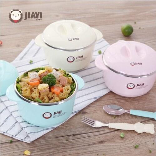 Warming Plate Injection Hot Water Insulation Cup Childrens Food Dishes Dinnerware Bowl Baby Feeding Tableware R1780