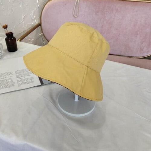 Sun Visor Straw Hat Female Bell Basin Hat Autumn Ins Bucket Hat Sun Hat Beret, Hat On Both Sides, Leopard Fisherman Hat, Solid C