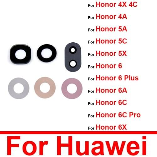 Back Rear Camera Glass Lens For Huawei Honor 4X 4C 4A 5A 5C 5X 6 6A 6C Pro 6X Plus Camera Glass Lens Glass + Sticker Repair