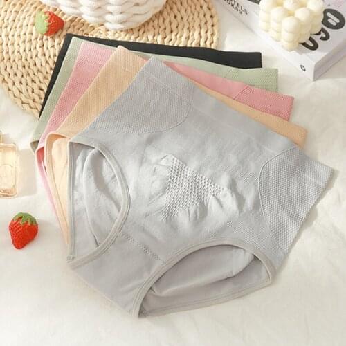 New High Waist Breathable Women Seamless Panties Autumn Winter Honeycomb Warm Ladies Briefs Elasticity Hip-lifting Shaping Panty