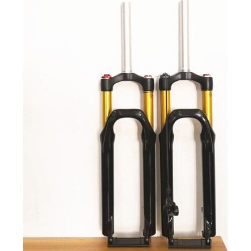 2019 New No LOGO Air MTB Fork RL100mm Air Shock avoidance Disc Brake Bicycle fork 27.5" travel 100mm Straight tube