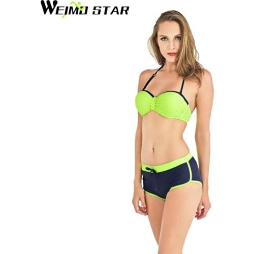 Weimostar 2017 Halter Bikini Set Sxey Push Up Swimwear Women Swimsuit Biquini Brazilian Bathing Suit monokini maillot de bain