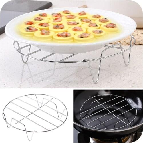 1pc Multi - functional Stainless Steaming Rack Plate Holder Kitchen Tool