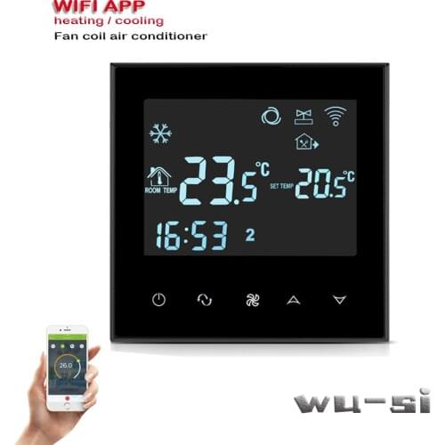 220v 3 Speed Fan Coil Units WIFI thermostat For heating and cooling