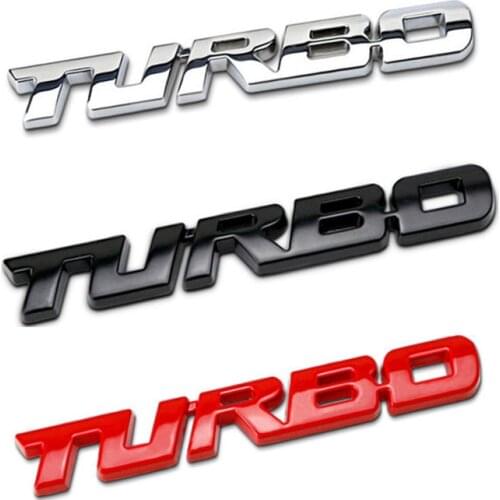 3D TURBO Logo Metal Car Front Fender Insignia Decor Sticker for Audi BMW Ford Focus VW Skoda Seat Peugeot Lada Renault Hyundai
