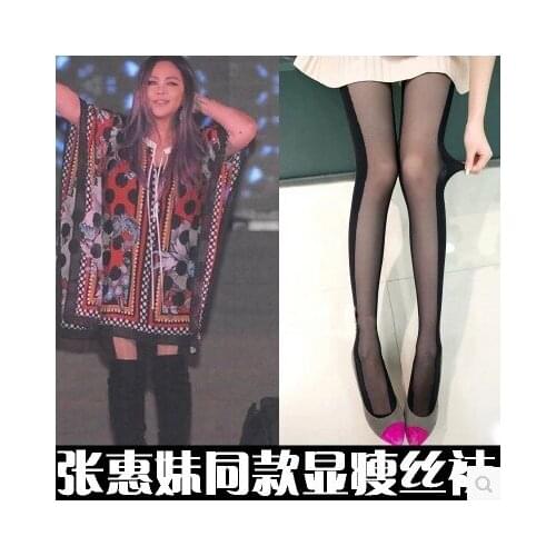 5 pcs/lot new star style thin stitching black breathable beautiful Accessories Womens Clothing Hosiery Tights acrylic spendex