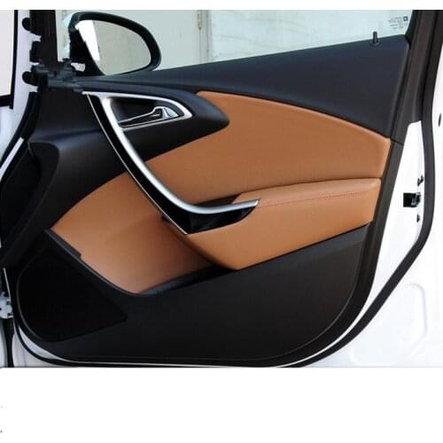 8PCS Microfibre Leather Interior Door Panel +Armrest Cover For Buick Excelle GT Opel Astra 2010 11 12 13 14 2017 AAB171