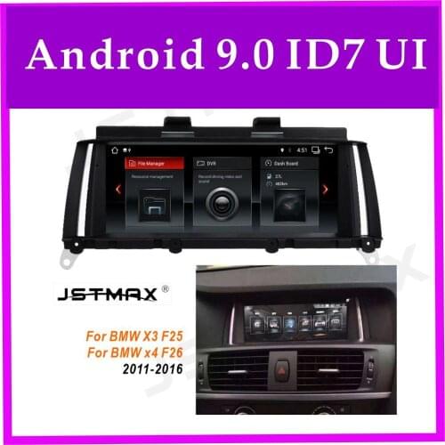 JSTMAX 8.8" IPS Android 9.0 PX6 Car Radio multimedia GPS Player For BMW X3 F25 (2010-2016)/ X4 F26 (2014-2016) Navigation player