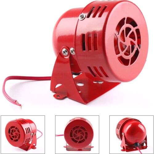 12V 105dB Car Air Raid Siren Horn Electric Sound Alarm Loud Fire Security Rescue For Car Truck Motorcycle Bicycle