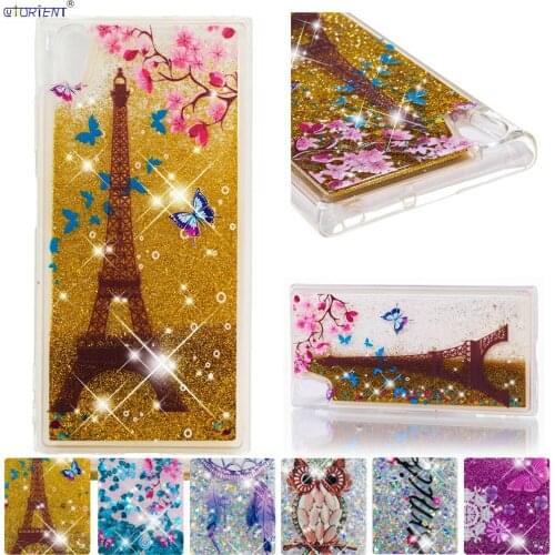 Bling Cover for Sony Xperia XA1 Plus Soft Silicone Fitted Case G3412 G3416 G3423 G3426 Glitter Dynamic Liquid Cute Bumper Cases