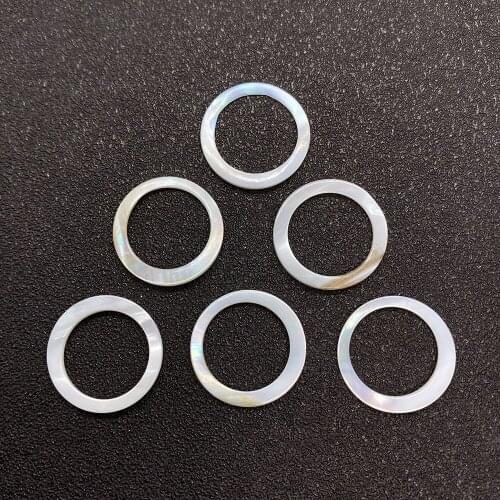 Natural Shell Beads Ring Pendant Earrings Gorgeous Bracelet Necklace Home Decoration Handicraft Accessories Wholesale 18mm