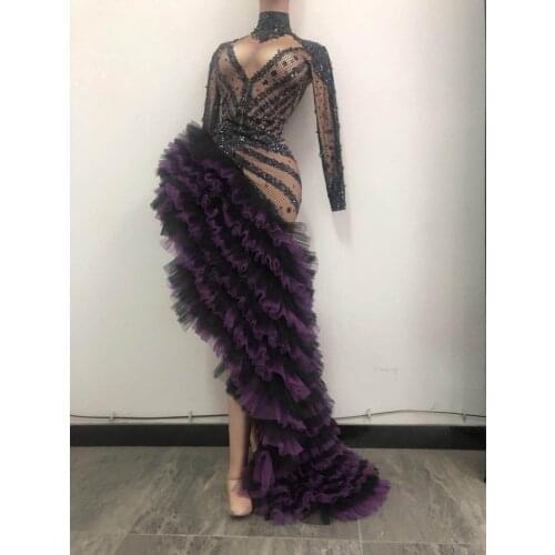 Long dresses Singer evening dress party girl nightclub bar women stage dance costume