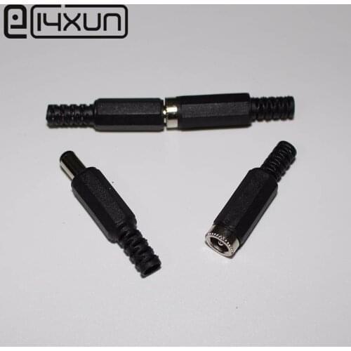 EClyxun 10 set =20pcs 5.5*2.1/5.5x2.1mm DC Power Female Plug Jack + Male Plug Jack Connector Socket Adapter