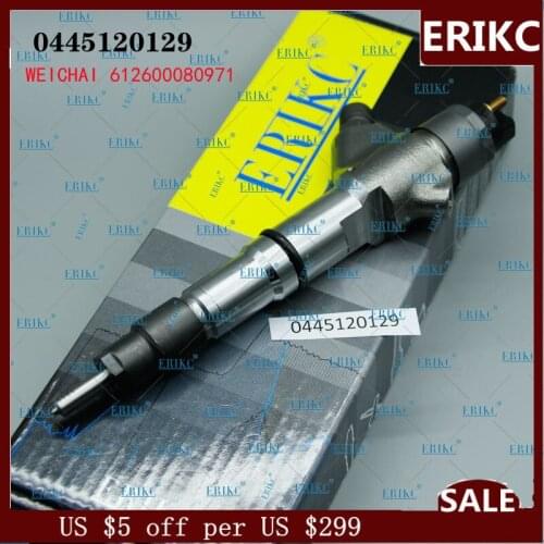 ERIKC 0445120129 Auto Fuel Pump Injector 0 445 120 129 oem WEICHAI 612600080971 Assembly 0445 120 129 For Bosch Injector