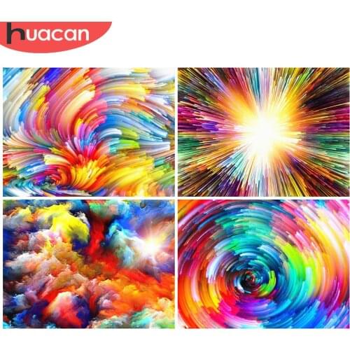 HUACAN 5d Full Drill Square Diamond Painting Colorful Flowers New Arrival Embroidery Cross Stitch Home Decoration Sale Gift