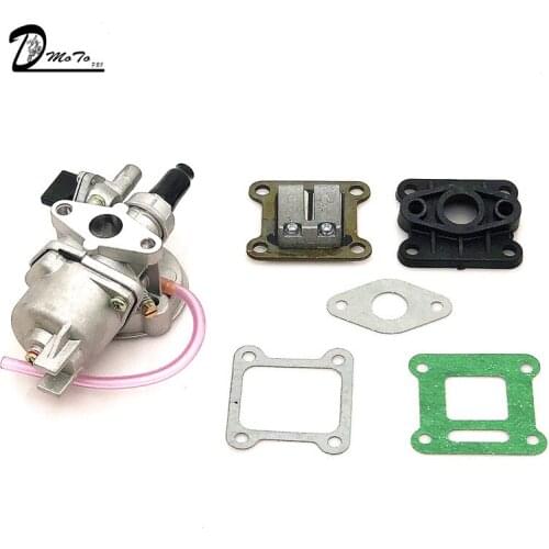 47cc 49cc Carburetor Reed Valve Mainfold Kit for pocket bike Mini ATV/Dirt bike