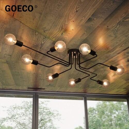 8 Heads Modern Ceiling Chandelier, Indoor Ceiling Lights, 220V, E27 Bulb Base, For Living Room Bedroom Home Lighting