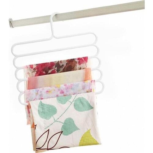 5 layers MultiFunctional Clothes Hangers Pants Storage Hangers Cloth Rack Multilayer Storage Cloth Hanger