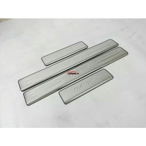 For Car Accessories 2017 Haval H6 Coupe Stainless Door Sill Sills Protector Cover Scuff Pedal Guards Car-Styling Sticker Trims