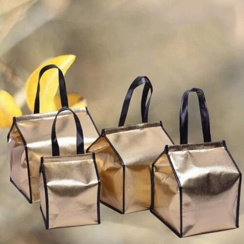 Nonwoven Lunch Bags Ice Pack Cooler thermal insulation cake ice pack magic sticker thermal insulation bag